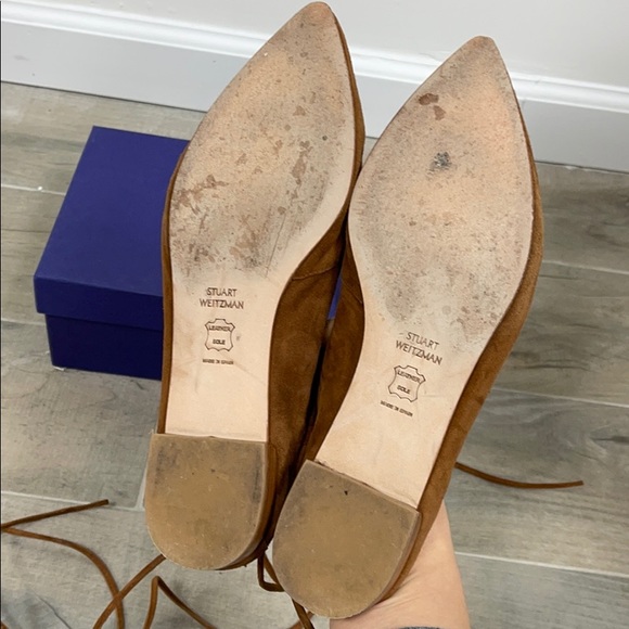 Stuart weitzman string down suede flats - Picture 5 of 7